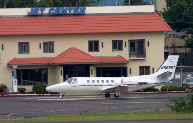 Cessna Citation II (N568ST) - Catching some Tarmac time is this Cessna Citation II in the Summer of 2018.