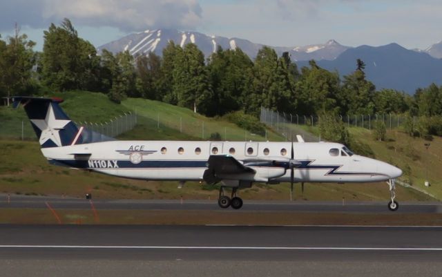 Beechcraft 1900 (N110AX) - ACE landing on 15-33 from the north