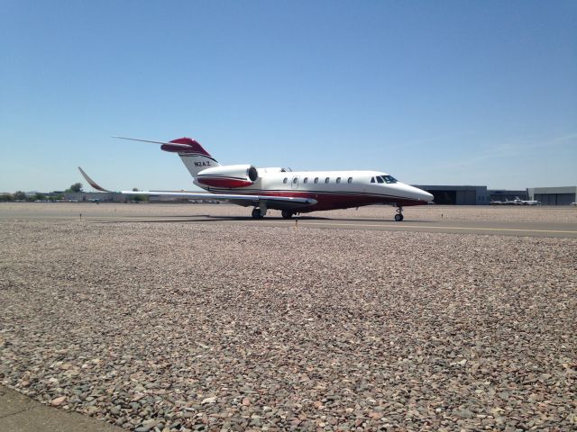 Cessna Citation X (N2AZ) - Taxiing to runway 21 for Chicago Midway