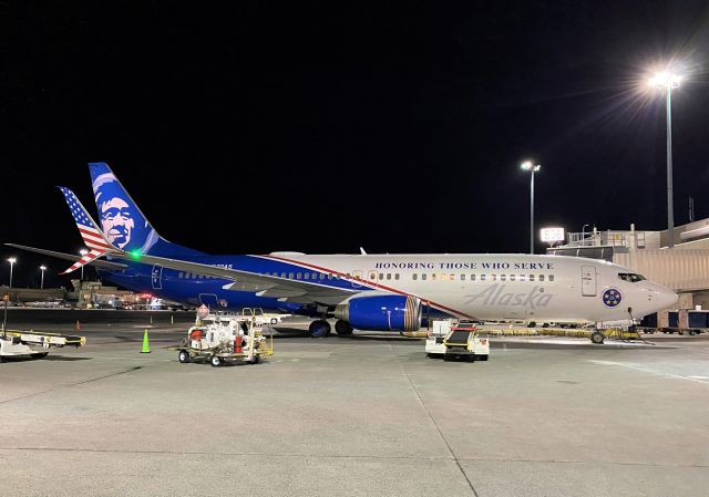 Boeing 737-800 (N570AS) - N570AS Alaska B787-800 Honoring Those Who Serve Special 02/08/23