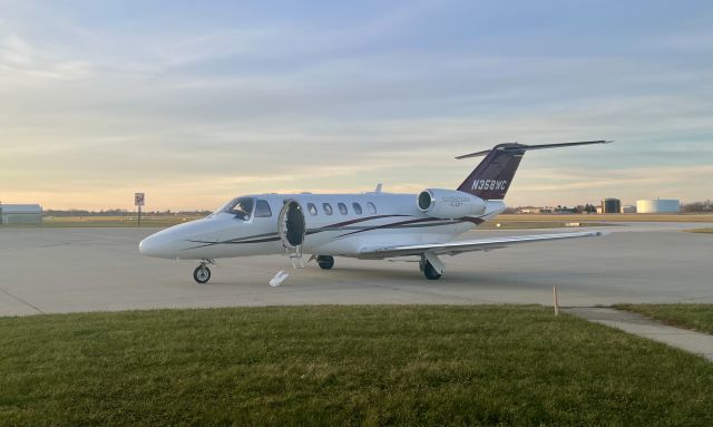 Cessna Citation CJ2+ (N358WC) - Whiskey-Charlie, an 2006 Cessna CJ2+,  sitting on the FBO area after arriving from Centennial, CO (APA/KAPA). 