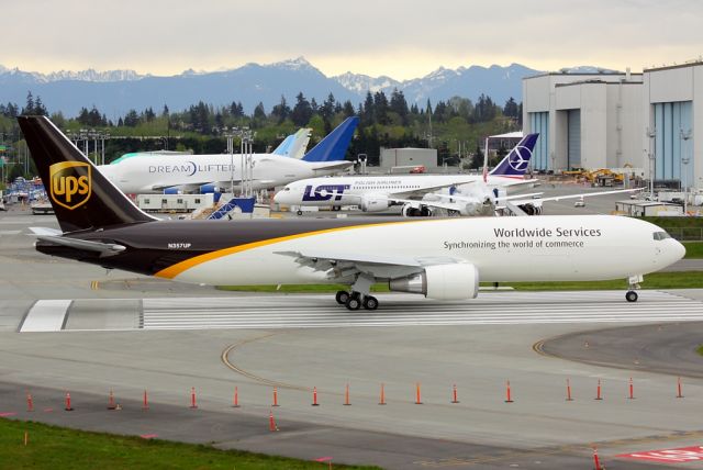 BOEING 767-300 (N357UP) - UPS N357UP at Paine Field April 27, 2013.