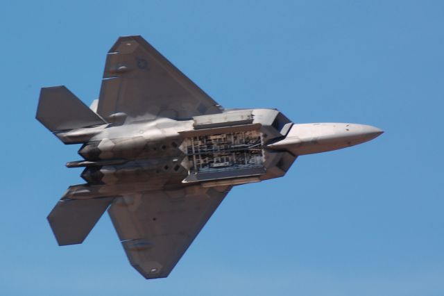 Lockheed F-22 Raptor — - Lockeed/Martin/Boeing F-22 Raptor with bomb bay doors open