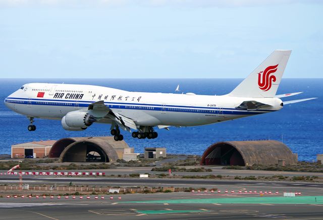 BOEING 747-8 (B-2479) - Visit of President of China to Gran Canaria.