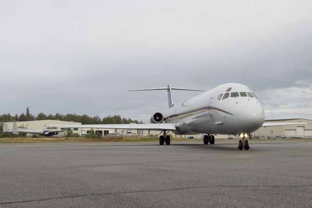 McDonnell Douglas MD-82 (N73444) - Everts Air Cargo about to go to Nome and Kotzebue, Alaska. 8-7-14