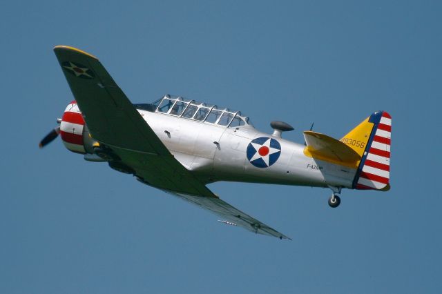 North American T-6 Texan (F-AZMP) - North American T-6G Texan,  La Ferte-Alais Airfield (LFFQ)