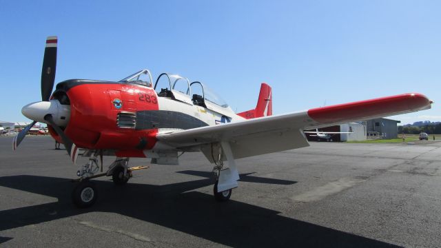 North American Trojan (ZK-TGN) - On static display.