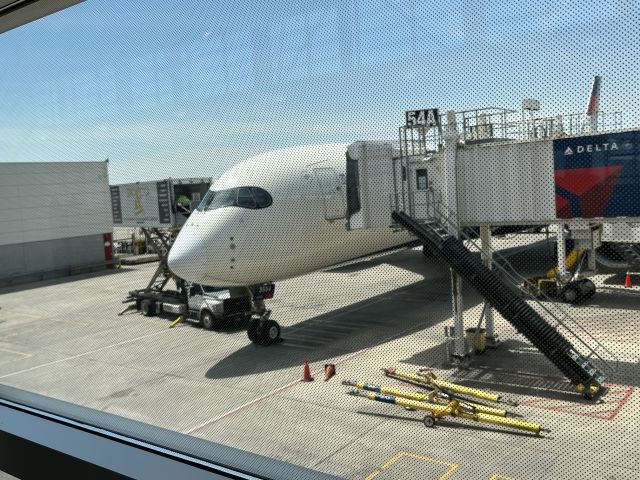 Airbus A350-900 (N504DN) - This Delta A359 just arrived in Detroit (DTW) from Amsterdam Schipol Airport (AMS) Netherlands 