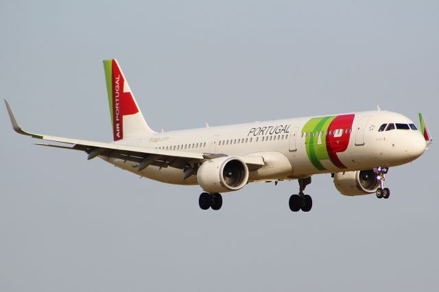 Airbus A321neo (CS-TJL) - A TAP Portugal A321neo on final approach into LHR, landing on runway 27R.br /br /Location: Northern Perimiter Road, Beside Runway 27R.br /Date: 16.06.22 (dd/mm/yy).