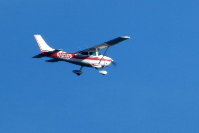 Cessna Skylane (N123DB) - Shown here making a low pass is a Cessna Skylane in the Autumn of 2017.