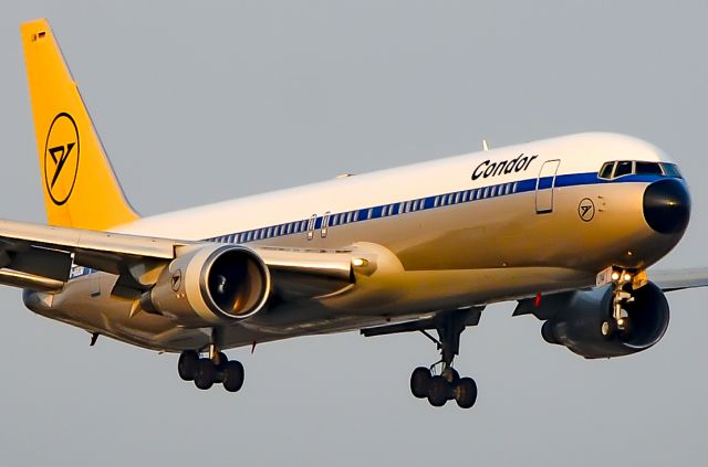 BOEING 767-300 (D-ABUM) - Here is the beautiful Condor retro 767 on final for 23 at Toronto Pearson