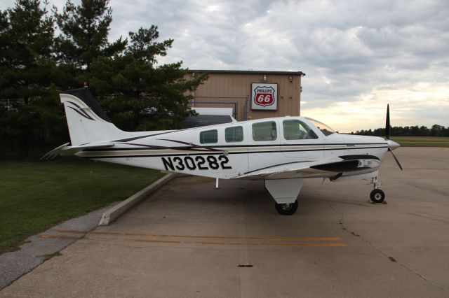 Beechcraft Bonanza (36) (N30282) - Parked on ramp on 810/11