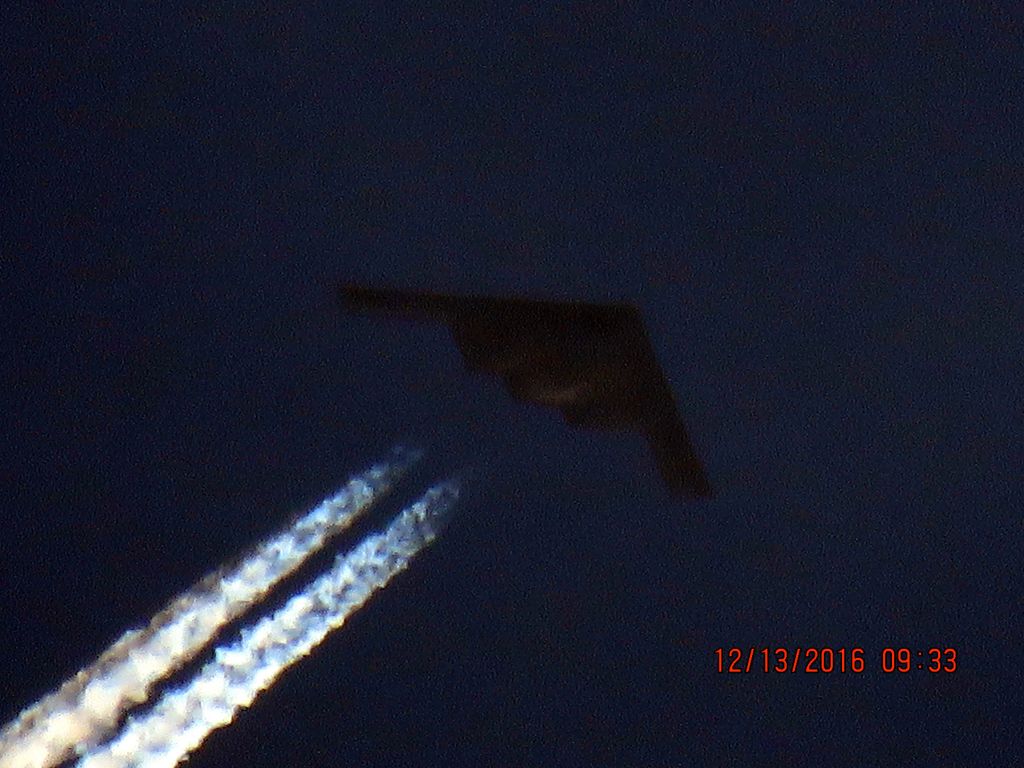 Northrop Spirit (82-1071) - Over Southeastern Kansas on an early morning flight.