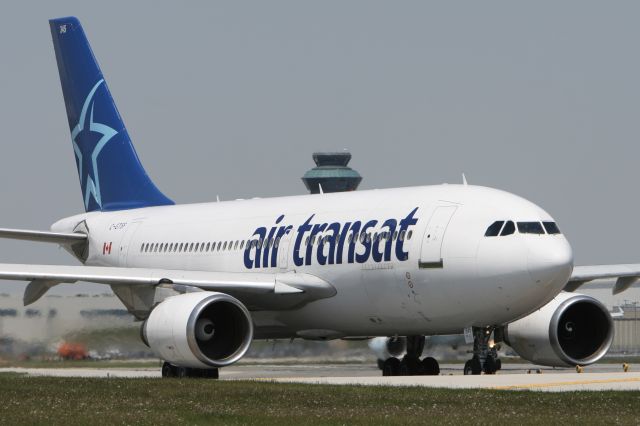 Airbus A310 (C-GTSF) - May 20, 2009 - held short of runway before departed from Toronto 