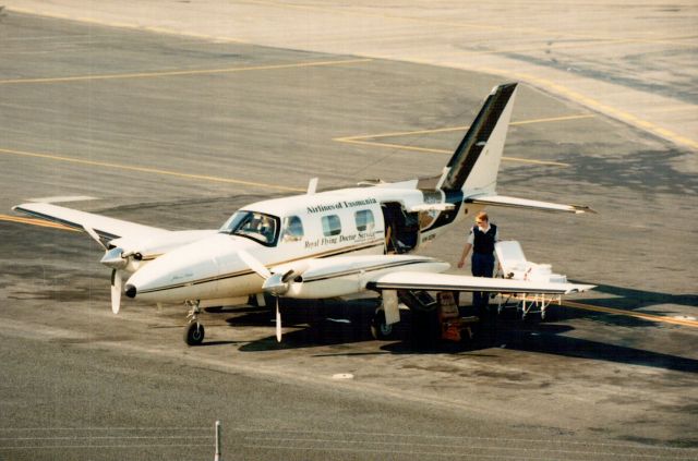 Piper Navajo (VH-XGW) - Patient unload at YMLT.br /VH-XGW PA-31P-350 Serial number 31P-8414001