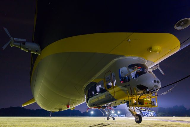 Unknown/Generic Airship (N3A) - A closeup of the gondola of N3A "Wingfoot Three" at Goodyear's Wingfoot Lake Airship Base near Akron, Ohio.