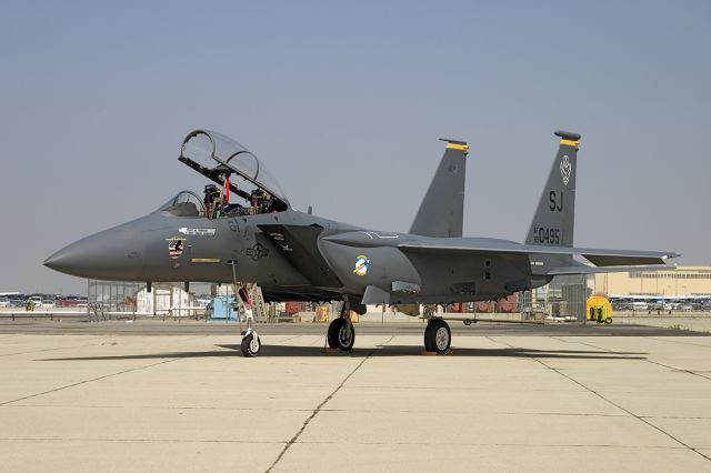 McDonnell Douglas F-15 Eagle — - A McDonnell Douglas F-15 Eagle @ March Air Reserve base in Riverside, CA.