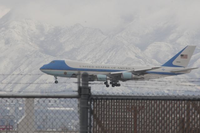Boeing 747-200 (N29000) - President Trump visiting Utah to discus reducing Bears Ears national park. 