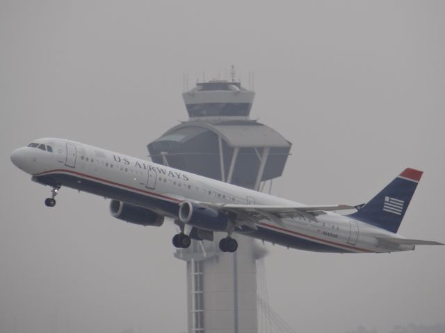 Airbus A321 (N543UW) - LAX on a very cloudy morning.