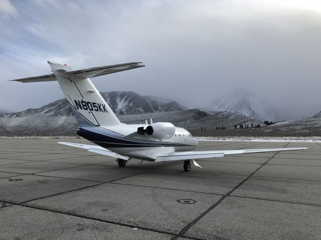 Cessna Citation CJ1 (N805KK) - Here comes the snow at Mammoth