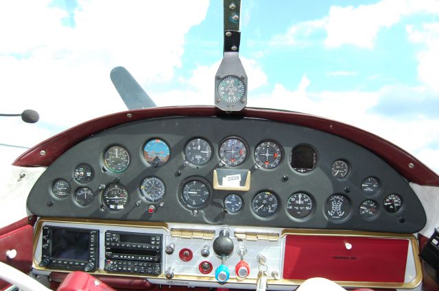 Cessna LC-126 (N2151C) - Inside the 195 at CXO.  18mm lens. . .