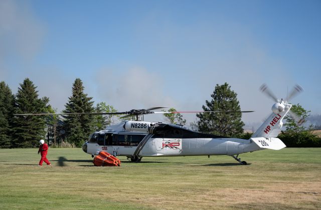 Sikorsky S-70 (N8286) - ð¥ FIGHTING WILD FIRES ð¥ ON EASTERN WASHINGTON JULY 2021