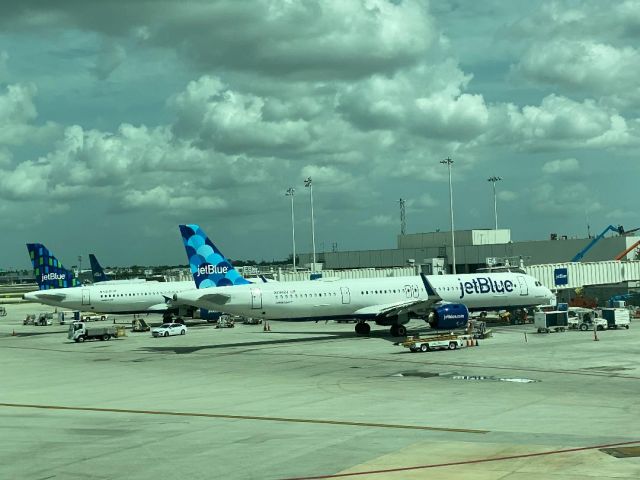 N2002J — - A321NEO named after company founder David Neeleman waiting for it's next flight assignment 