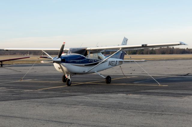 Cessna Skylane (N462JB) - N462JB parked on the west ramp at Hanscom Field