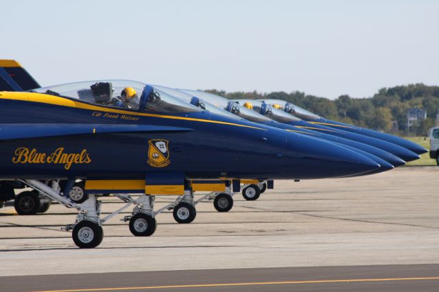 McDonnell Douglas FA-18 Hornet — - Blue Angels before takeoff