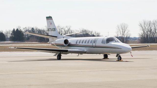 Cessna Citation V (N734DB) - A Cessna Citation 560 sits on the ramp at KPPO.