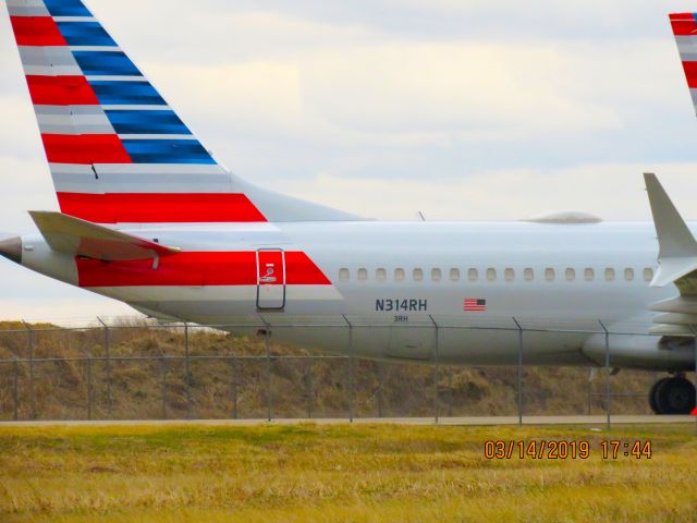 Boeing 737 MAX 8 (N314RH) - American Airlines expensive parking lot of 737 max's. 