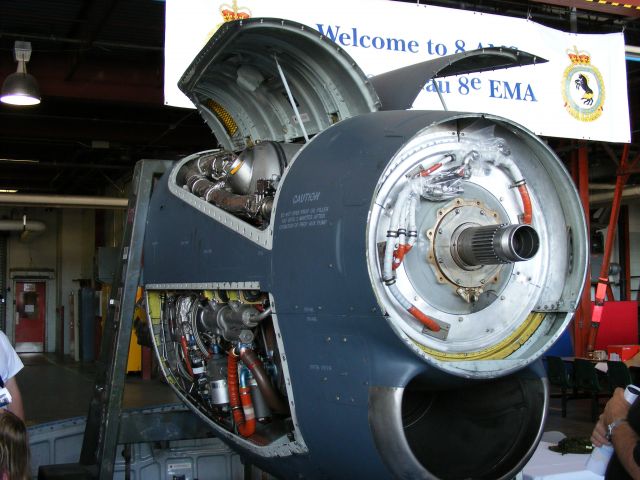 — — - engine on display of a c-130 hercules