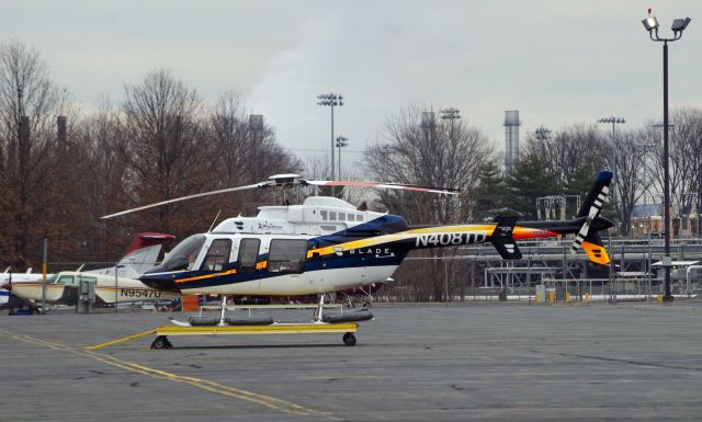 Bell 407 (N408TD) - LINDEN AIRPORT-LINDEN, NEW JERSEY, USA-JANUARY 05, 2021: Seen on the ground at Linden Airport.