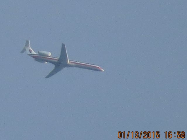 Embraer ERJ-145 (N624AE) - Envoy Air flight 3357 from Chicago to Tulsa over Southeastern Kansas at 28,000 feet.