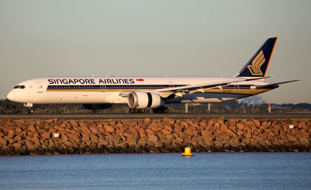 BOEING 787-10 Dreamliner (9V-SCJ) - Arriving Rwy 34L as SQ 241 Freight Only-More Freight Capacity than the A359.