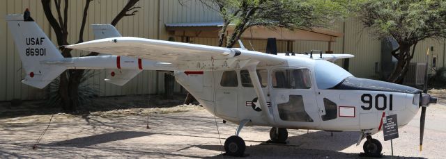 Cessna T337G Pressurized Skymaster (68-6901) - At Pima Air & Space Museum, Tucson, AZ, 21 Apr 18.