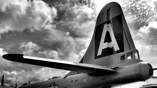 Boeing B-29 Superfortress (NX529B) - Monochrome interpretation of the iconic empennage of the Boeing B-29 Superfortress. Commemorative Air Force B29 “Fifi” NX529B at YND on 26 Jul 18.