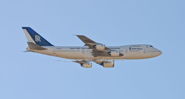 Boeing 747-200 (N787RR) - 06/12/2013 shot from house in Corona de Tucson Az House is about 3400ft