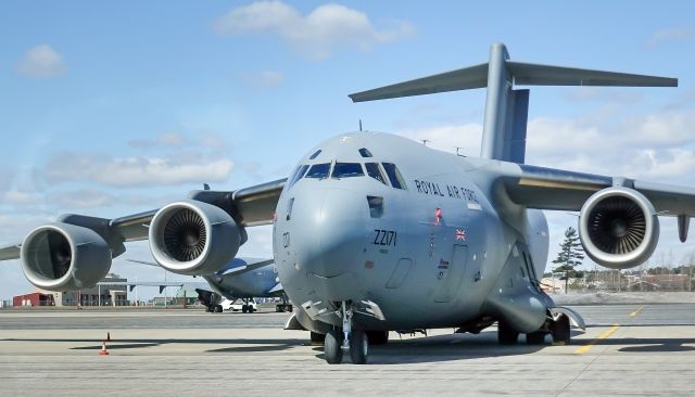 Boeing Globemaster III (ZZ-171) - Royal Air Force C17 at Bangor, Maine