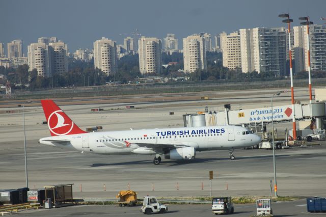 Airbus A320 (TC-JPD) - "ISPARTA" At Ben Gurion 6/2/17