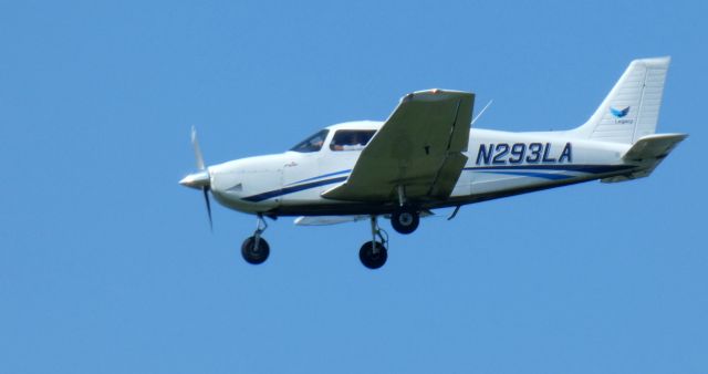 Piper Cherokee (N293LA) - On short final is this 2021 Piper Cherokee PA-28-181 Pilot 100i in the Summer of 2022.