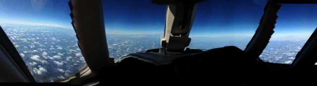 — — - Somewhere over Missouri at 40,000