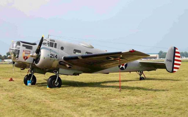 Beechcraft 18 (N214CR) - photo by Tony Jarvis