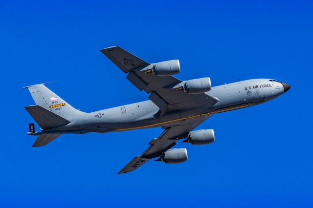 Boeing C-135FR Stratotanker — - A KC135 taking off from PHX on 3/4/23. Taken with a Canon R7 and Canon EF 100-400 L II lens.