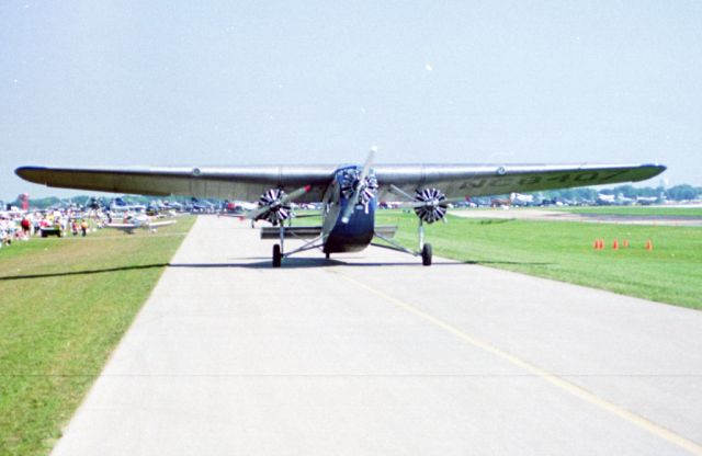 NAC8407 — - Ford Tri-Motor giving rides at Oshkosh. 1995.