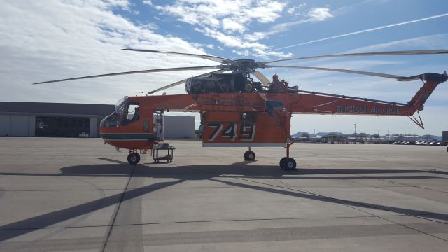 N171AC — - Not the best photo (taken with a cell phone), but one of the first with the new composite rotors. Taken during the first flight tests at Williams Gateway airport.