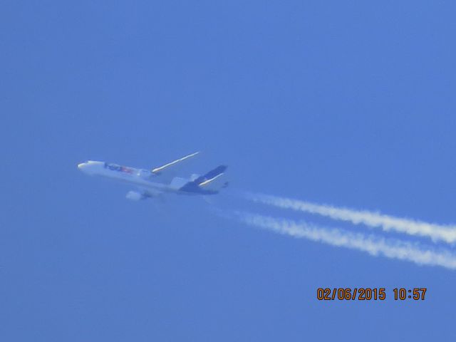 McDonnell Douglas DC-10 (N320FE) - FedEx flight 630 from SEA to MEM over Southeastern Kansas at 37,000 feet.