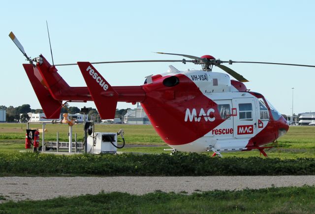 Bell 412 (VH-VSA) - AUSTRALIAN HELICOPTERS - EUROCOPTER-KAWASAKI BK-117B-2 - REG VH-VSA (CN 7186) - ADELAIDE INTERNATIONAL SA. AUSTRALIA - YPAD (5/7/2015)