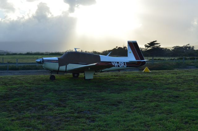 Mooney M-20 (VH-DRJ) - Mooney VH-DRJ parked at eastern grass apron at Flinders, March 2016