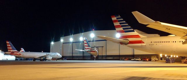 Airbus A330-300 (N275AY) - N275AY sitting outside the hanger while its little brother N282AY gets an engine change in the hangerbr /br /1/5/19